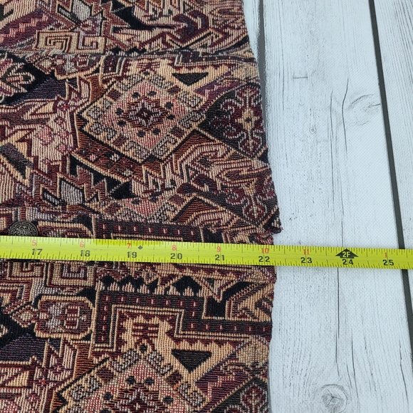 Vintage Rhythm Blues Abstract Tapestry Woven Sleeveless Vest Size Large - Picture 5 of 10